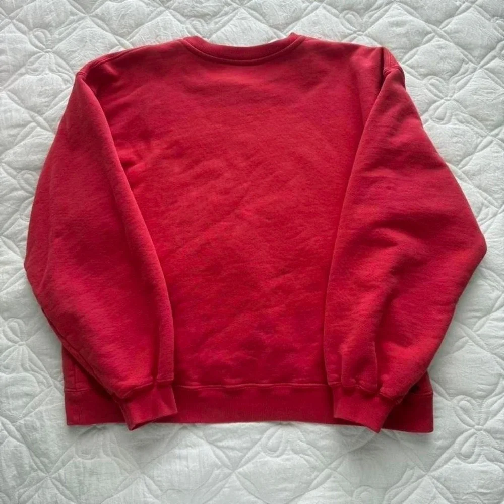 strawberry red akimbo‎ club crewneck sweatshirt